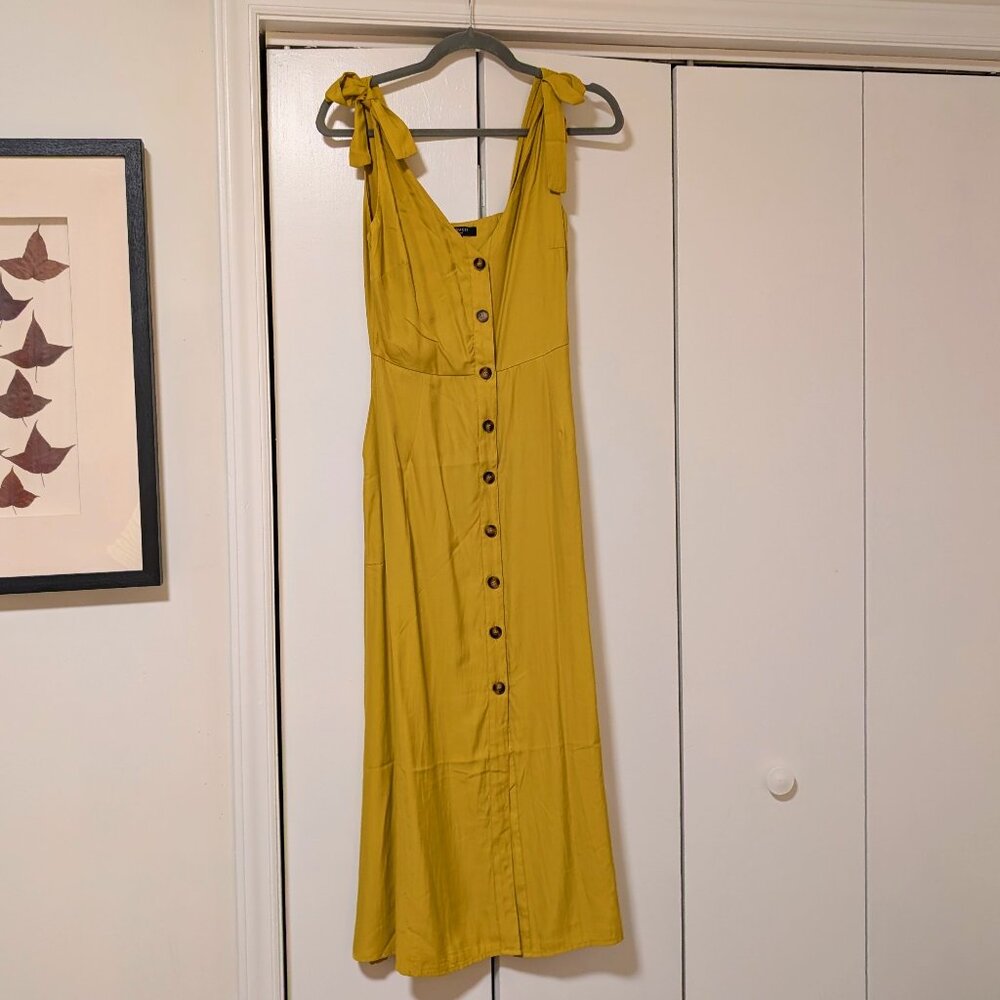 FRNCH adorable tie strap dress - yellow/marigold